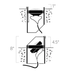 12V PAR36 Yoke Hold Well Light