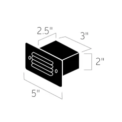 12V Mini Louvered Step Light