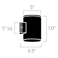 Cylinder LED Downlight Wall Light