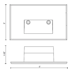 Sonic 120V Outdoor Horizontal Step Light