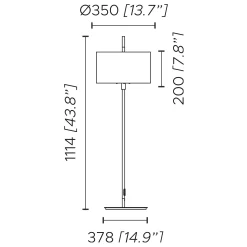 Lagoon Drum Outdoor Floor Lamp
