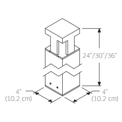 120V X Bollard Light