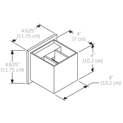 Square Outdoor Wall Light