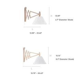 Le Klint Sax Flexible Plug-In Wall Lamp W/ Tapered Shade