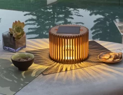 Topsy Outdoor Solar Portable Table Lamp -Fashion Lighting ljs topsy TECKSO18 inst2