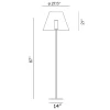 Costanza Grande Open Air Floor Lamp