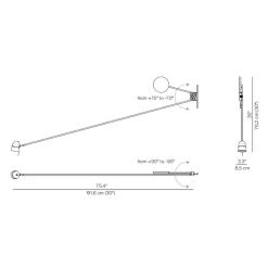 Counterbalance Plug-in Wall Light