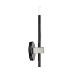 Livex Lighting Denmark Wall Sconce 14 Livex Lighting Denmark Wall Sconce -Fashion Lighting lvx denmarkwall 1blkchr2