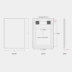 Classic L05I Vertical No Frost Indirect LED Mirror