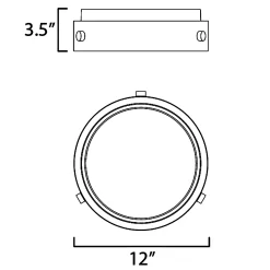 Rivet Outdoor Ceiling Light Fixture