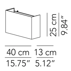 Rettangolo Wide Wall Sconce