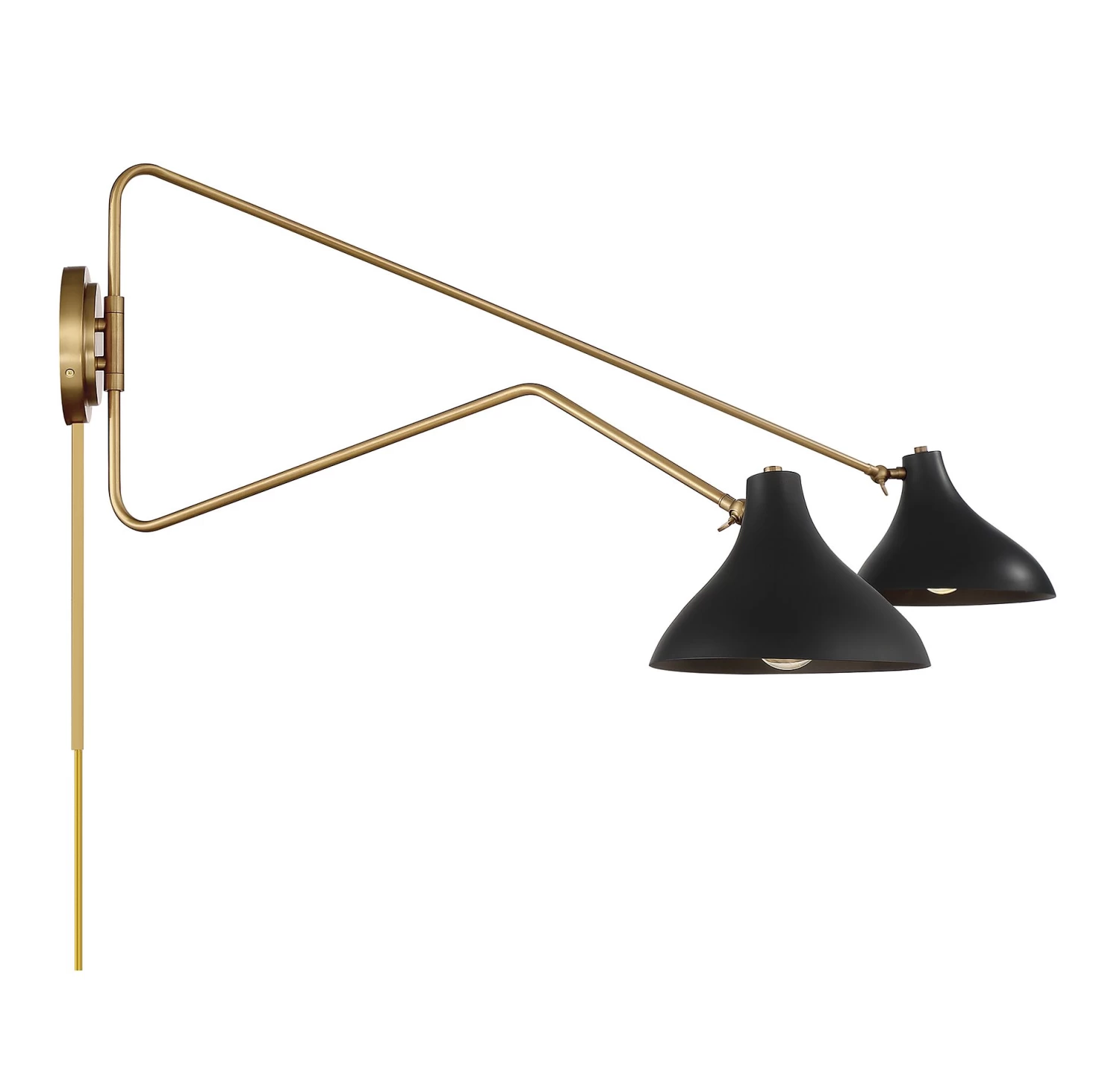 Adriana Swing-arm Plug-in Wall Sconce 2 Adriana Swing-arm Plug-in Wall Sconce - Image 2