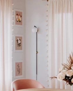 Faye Plug-In Wall Sconce -Fashion Lighting mitzi HL589201 AGB SBK install