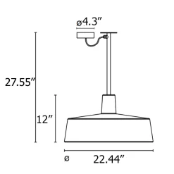 Marset Soho C Fixed Stem Outdoor Pendant
