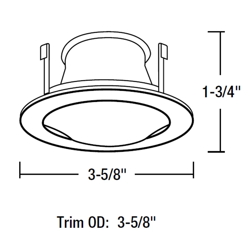 NL Series 3IN Frosted Dome Lens Trim With Reflector 1 NL Series 3IN Frosted Dome Lens Trim With Reflector