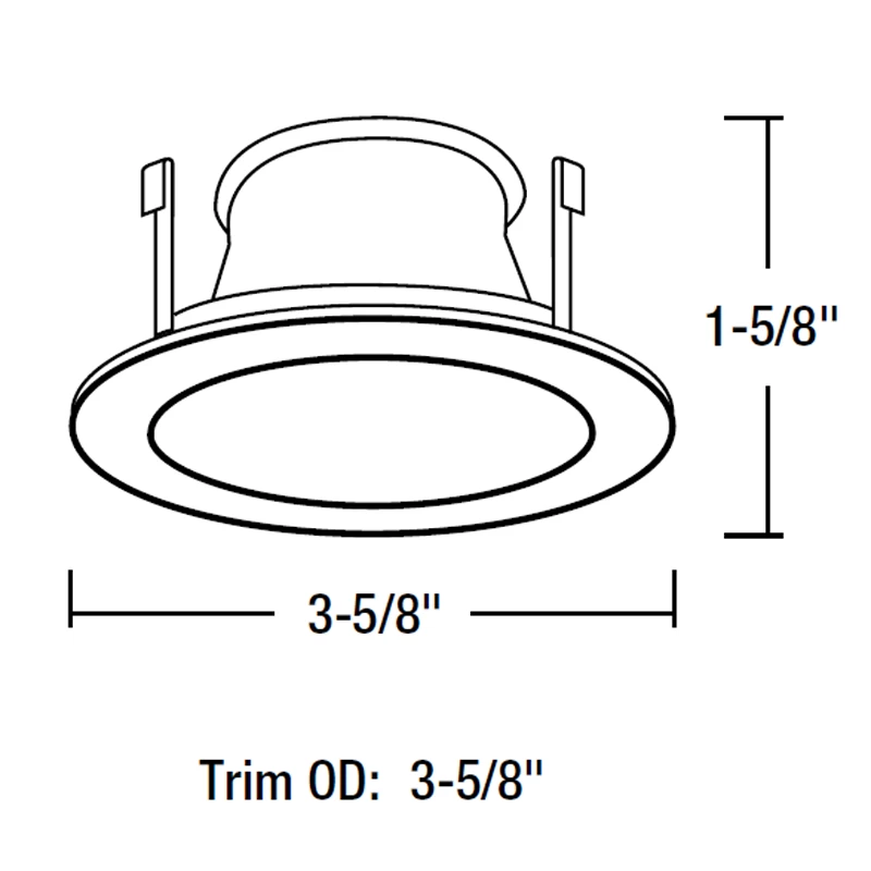 NL Series 3IN Frosted Flat Lens Trim With Reflector 1 NL Series 3IN Frosted Flat Lens Trim With Reflector