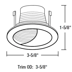 NL Series 3IN Wall Wash Trim