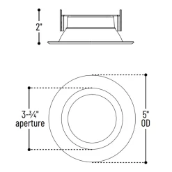 Onyx 4IN RD Retrofit Baffle Downlight