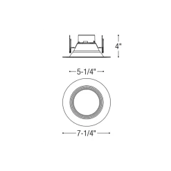 Onyx 5/6IN RD Retrofit Baffle Downlight
