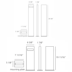 Artemide Nuda Unilateral Outdoor Floor Light
