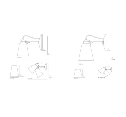 Hector Pleat Wall Sconce