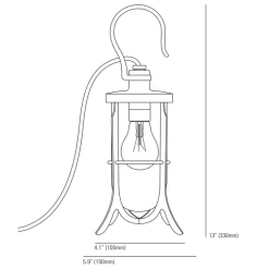 Ships Hook Outdoor Table Lamp