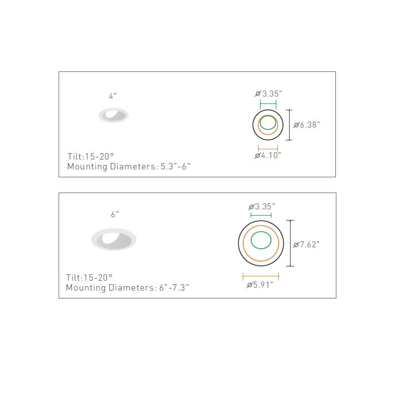 Commercial J-Box Round Wall Wash Reflector Trim 1 Commercial J-Box Round Wall Wash Reflector Trim