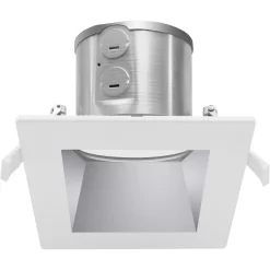 Commercial J-Box Square Wall Wash Reflector Trim 6 Commercial J-Box Square Wall Wash Reflector Trim -Fashion Lighting okt CP4 Trim SWW add1