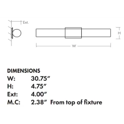 Magnum Bathroom Vanity Light