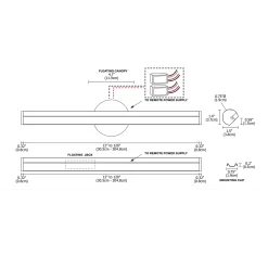 Bardot Tunable White Bath Bar With Remote Power