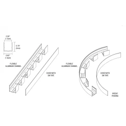 Flex Neon .5 Inch Flexible Aluminum Channel