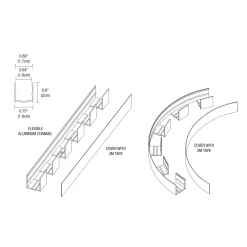 Flex Neon .7 Inch Flexible Aluminum Channel