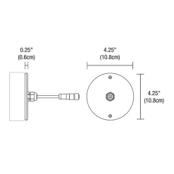 Outdoor Round Canopy With Power Cable