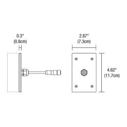 Outdoor Rectangle Canopy With Power Cable