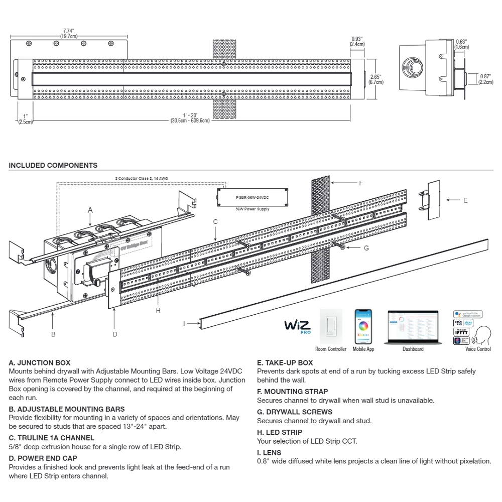 TruLine 1A Trucolor RGBTW Plaster-In LED System 1 TruLine 1A Trucolor RGBTW Plaster-In LED System