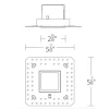 Aether 2IN Square Trimless Wall Wash Trim