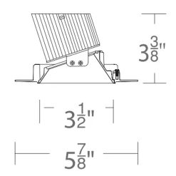 Aether 3.5IN Round Trimless Wall Wash Trim