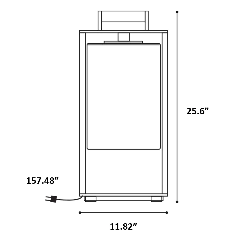 Dome Non-UL Outdoor Portable Table Lamp 1 Dome Non-UL Outdoor Portable Table Lamp