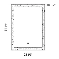 Rectangle Back-lit LED Mirror