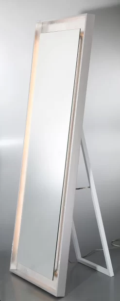 Rectangle Edge-Lit LED Standing Mirror -Fashion Lighting rectangle edge add