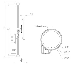 Baci Senior Slide Wall Mirror