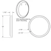 Baci Basic Round Shower Wall Mirror