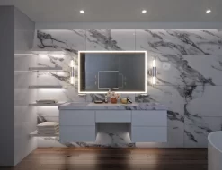 Silhouette Rectangle Lighted Mirror -Fashion Lighting render 105313 add1