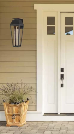 Brookline Outdoor Wall Sconce -Fashion Lighting savoy brookline 5 35x BK inst