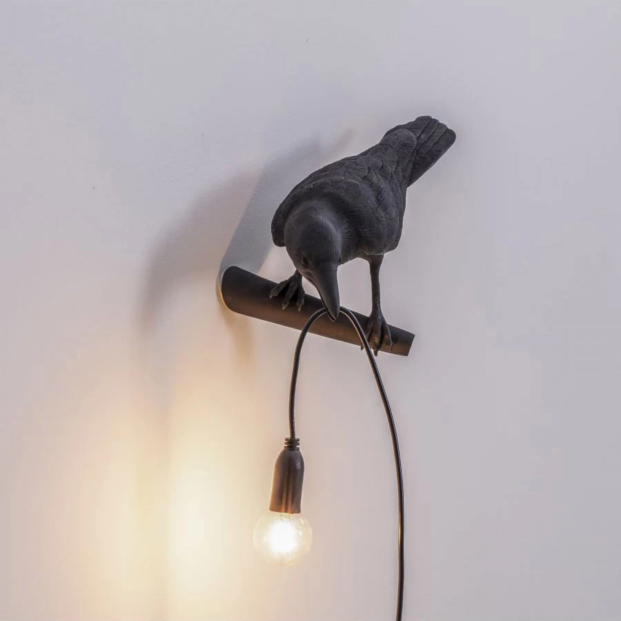Seletti Bird Looking Plug-in Wall Sconce 1 Seletti Bird Looking Plug-in Wall Sconce