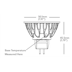 Brilliant HL MR16 GU5.3 Base 7.5W 12V 10Deg 2700K 90CRI