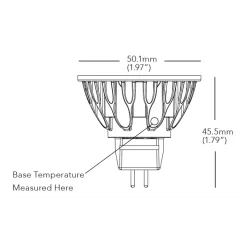 Brilliant HL MR16 GU5.3 Base 9W 12V 25Deg 2700K 90CRI