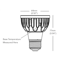 Brilliant HL PAR20 Med Base 8.5W 120V 10Deg 2700K 92CRI