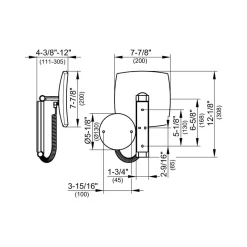 KEUCO Ilook Move 50 Square Cosmetic Mirror