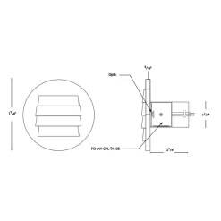 GDG-3L Outdoor Recessed Wall/Step Light 12V